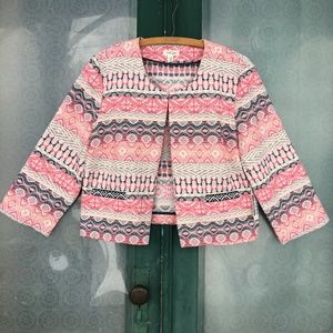 Tribal Crop Jacket NWT